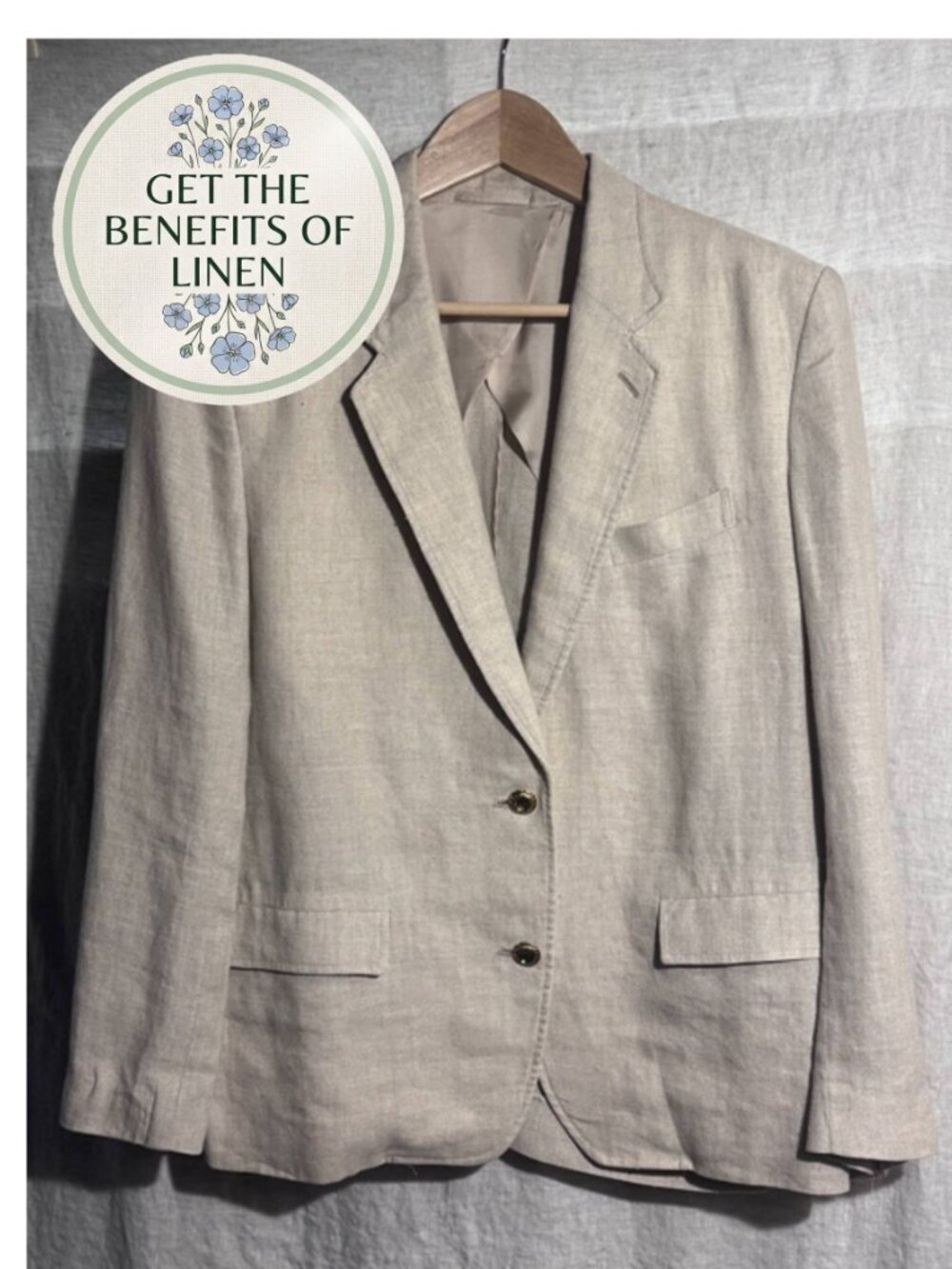 VTG INGEBORG Pink House 100% Linen Blazer - Medium